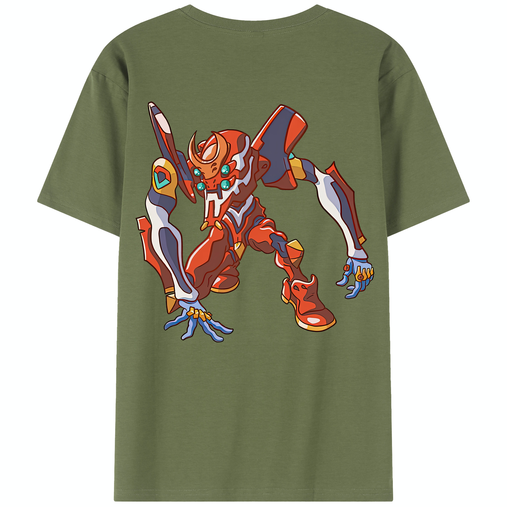（画像用） EVA 新世紀エヴァンゲリオン 綿100％半袖Tシャツ（背面プリント）